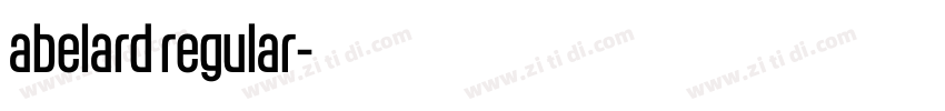abelard regular字体转换